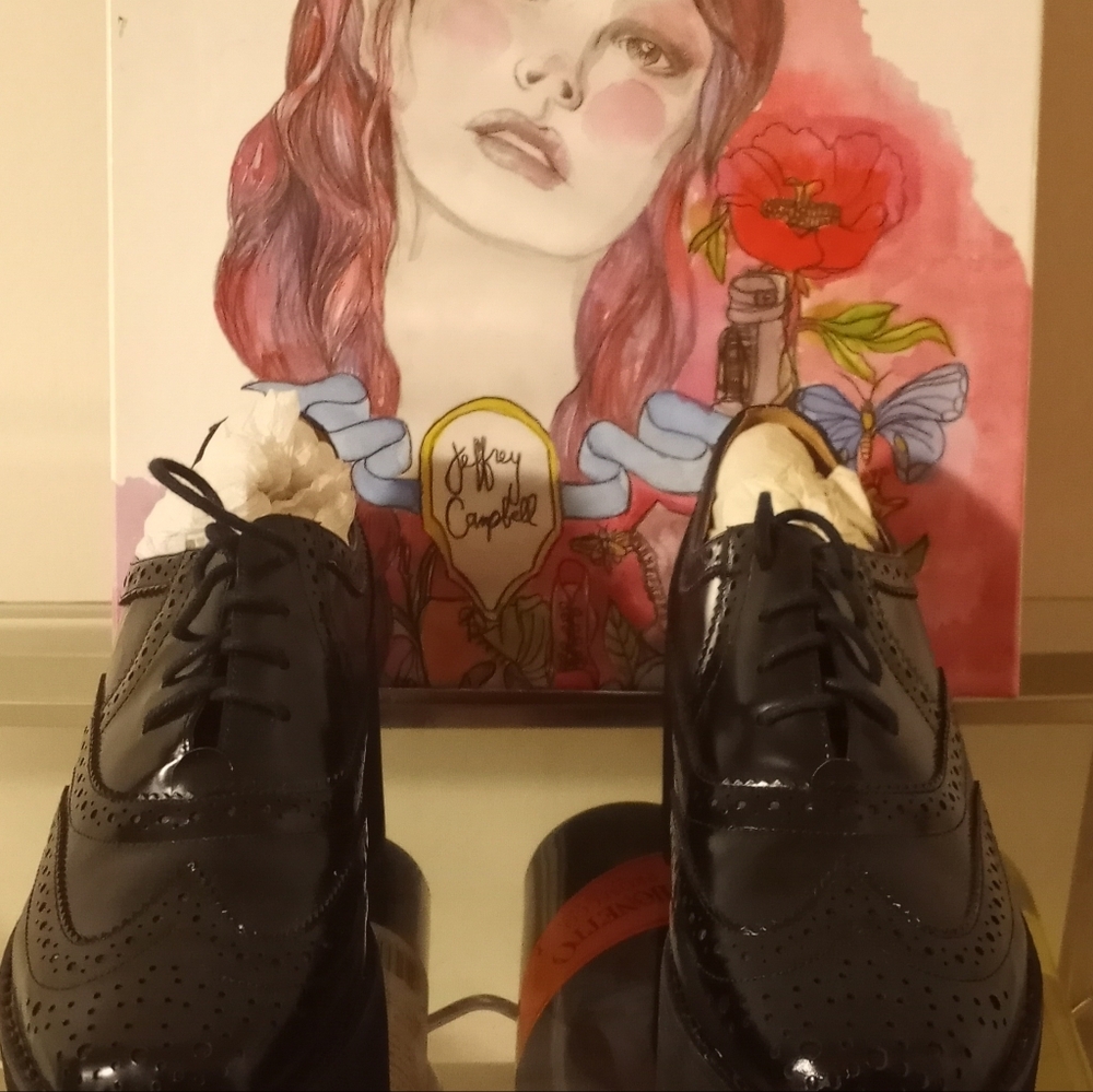 Jeffrey Campbell Platform Oxford Size 10 NEW